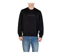 Armani Exchange, Homme, Sweatshirts et sweats à capuche, Noir, Taille: L SweaT-shirt imprimé en coton à manches longues et col rond