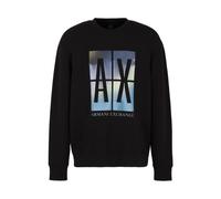 Armani Exchange, Homme, Sweatshirts et sweats à capuche, Noir, Taille: S Abstract Print Jersey SweaT-shirt