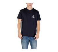 Armani Exchange, Homme, Tops, Bleu, Taille: XL T-shirt imprimé à manches courtes et col rond