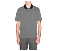 Armani Exchange, Homme, Tops, Gris, Taille: S Polo en jersey stretch