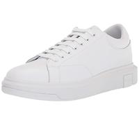 Armani Exchange Homme Venice avec Logo en Relief Basket, OP White, 41 EU
