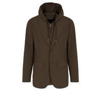 Armani Exchange, Homme, Vestes, Vert, Taille: L Blazer Sweat avec empiècement amovible et capuche