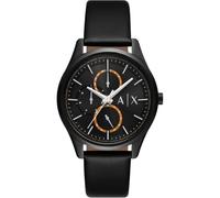 Armani Exchange Hommes Analogique Quartz Montre avec Bracelet en Cuir AX1886