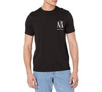 Armani Exchange Icon Chest Graphic T-Shirt Homme T-Shirt, Noir, 38
