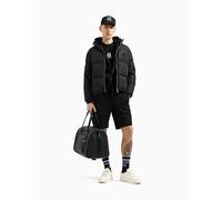 Armani Exchange Icon Project, Emboidered Logo, Full Zip Sweatshirt à Capuche, Noir, L Homme