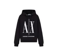 Armani Exchange Icon Project Sweat À Capuche Femme Sweatshirt à capuche, Noir, XL