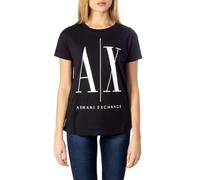 Armani Exchange Icontee Logo T-Shirt, Noir (Black 1200), X-Small Femme