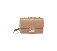 Armani Exchange Jodie, Durable, chaîne dorée, Crossbody M Femme, Dark Pisco, Einheitsgröße