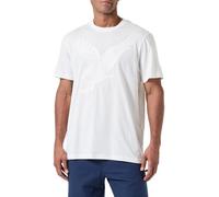 Armani Exchange Large brodé Eagle Regular Fit Cotton Jersey T-Shirt, Blanc cassé, S Homme