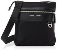 Armani Exchange Las Vegas, Metal Logo, Zipped Pocket, Sac Messager Hommes, Noir/Noir