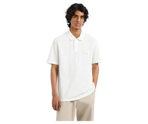 Armani Exchange Limited Blue Edition Logo Patch Cotton Piquet Polo Homme