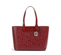 Armani Exchange Liz Patent M Cabas rouge foncé, femme