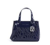 Armani Exchange Liz Patent S Sac à main bleu, polyuréthane, femme