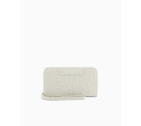 Armani Exchange Liz Pebble Classic Repeated Logo Wrist Band, Accessoire Portefeuille de Voyage pour Femme, Dust, Taille Unique