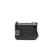 Armani Exchange Liz Pebble Embossed Logo Texture, Sac bandoulière Femmes, Noir, Taille Unique