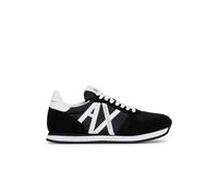 Armani Exchange Logo de la Chaussure de Course rétro Noir