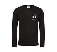 Armani Exchange Long Sleeves, Front Print Logo T-Shirt, Noir, M Homme