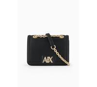 Armani Exchange Madison, Durable, chaîne dorée, Crossbody S Femme, Noir, Einheitsgröße