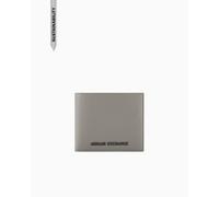 Armani Exchange Madrid, Essential, Metal Logo, Portefeuille bi-Pliable pour Homme, Bois Flottant, Taille Unique