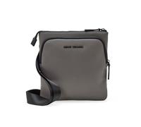 Armani Exchange Madrid,Essential, Metal Logo, Zip Pockets, Sac Messager Hommes, Bois Flottant
