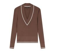 Armani Exchange - Maille V à col V - Femme - Pulls - Brun - Taille: 42 FR