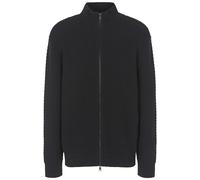 Armani Exchange Manches Longues, Double Zip, Coton véritable Pull Cardigan, Schwarz, XXL Homme