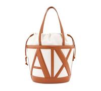 Armani Exchange Marisol Sac à provisions en toile pour femme Argile naturelle/saline Taille unique