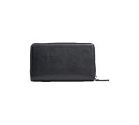 Armani Exchange Melrose, Logo en Relief, Portefeuille à Deux Volets Femmes, Noir, Taille Unique