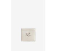 Armani Exchange Melrose pour Femme, Logo embossé, Portefeuille bi-Pliant, Blanc, Taille Unique