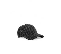Armani Exchange – Casquette de baseball tissée avec imprimé intégral – Homme – Noir – Taille unique