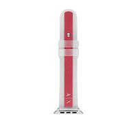 Armani Exchange Men's Silicone Band for Apple Watch®, Custom fit for 42/44/45mm with single button stud closure