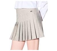Armani Exchange - Mini-jupe plissée taille haute - Femme - Jupes - Beige - Taille: 38 FR