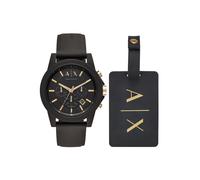 Armani Exchange Montre homme AX7105 – Chronographe, boîtier 45 mm silicone noir