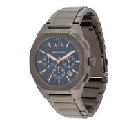 ARMANI EXCHANGE Montre à affichage analogique bleu nuit / taupe, Taille One Size