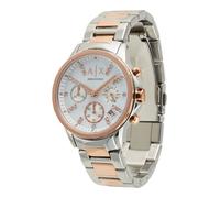 Armani Exchange Montre pour femmes, chronographe à quartz, boîtier en acier inoxydable de 36 mm, 2t/rose avec bracelet en acier inoxydable, AX4331