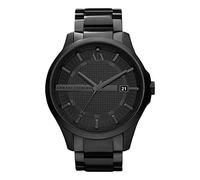 Armani Exchange Montre à Quartz analogique avec Bracelet en Acier Inoxydable Noir pour Homme AX2104