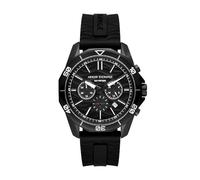 Armani Exchange Montre chronographe, en acier inoxydable, noir, pour homme, AX1961