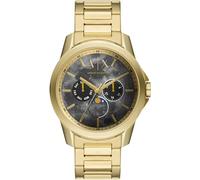 Armani Exchange - Montre multifonctions Moonphase pour hommes, montre en acier inoxydable recyclé à 50 % au moins, boîtier de 44 mm, Doré