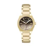 Armani Exchange Montre pour Femme 36MM en Acier Inoxydable Doré, AX6031