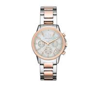 Armani Exchange - Montre pour Femme Chronographe en Acier Inoxydable, Taille de boîtier de 36 mm