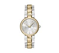 Armani Exchange Montre pour Femme en Acier Inoxydable Bicolore 34 mm, AX4406