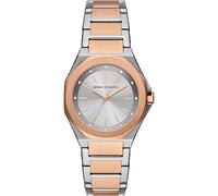 Armani Exchange Montre pour Femmes, Mouvement à Quartz Trois Aiguilles et boîtier de 34 mm avec Bracelet en Acier Inoxydable ou en Cuir