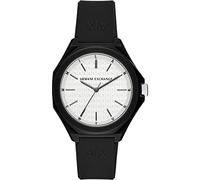 Armani Exchange Montre pour homme Quartz/3 Hand movement boîtier de 40mm avec bracelet en silicone AX4600