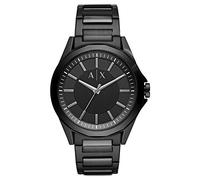 Armani Exchange Montre pour Homme, Mouvement à Trois Aiguilles, Boîtier en Acier Inoxydable Noir de 44 mm avec Bracelet en Acier Inoxydable, AX2620
