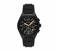 Armani Exchange Montre pour Homme, Mouvement chronographe à Quartz et boîtier de 42 mm avec Bracelet en Silicone