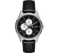 Armani Exchange Montre pour Homme, Quartz/Mouvement Multiple, boîtier de 42 mm avec Bracelet en Cuir AX1872