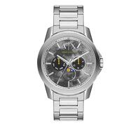 Armani Exchange Montre pour homme, quartz/multifonction, boîtier en acier inoxydable de 44 mm avec bracelet en acier inoxydable, AX1736