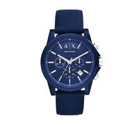 Armani Exchange Montre pour hommes, mouvement chronographe à quartz et boîtier de 44mm avec bracelet en silicone