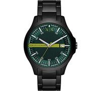 Armani Exchange Montre pour Hommes, Mouvement Date à Trois Aiguilles à Quartz et boîtier de 46mm avec Bracelet en Acier Inoxydable