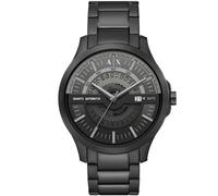 Armani Exchange Montre pour hommes, mouvement date à trois aiguilles à quartz et boîtier de 46mm avec bracelet en acier inoxydable